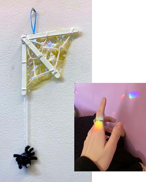 Spooky & Sparkly Spiderweb Suncatcher